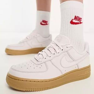 NEW Size 9 Nike Air Force 1 Premium 07 MF Low Pearl Pink Leather Sneaker